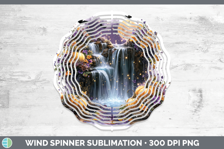 Best Sellers 02 Cute Halloween Waterfall Wind Spinner Sublim
