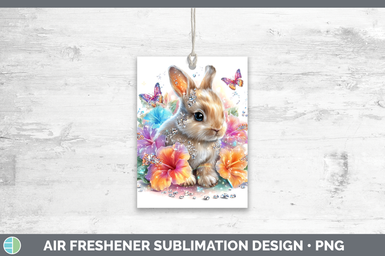 Best Sellers 02 Rainbow Summer Bunny Air Freshener Sublimati