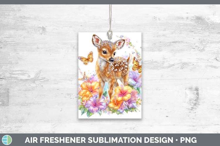 Best Sellers 02 Rainbow Summer Deer Air Freshener Sublimatio