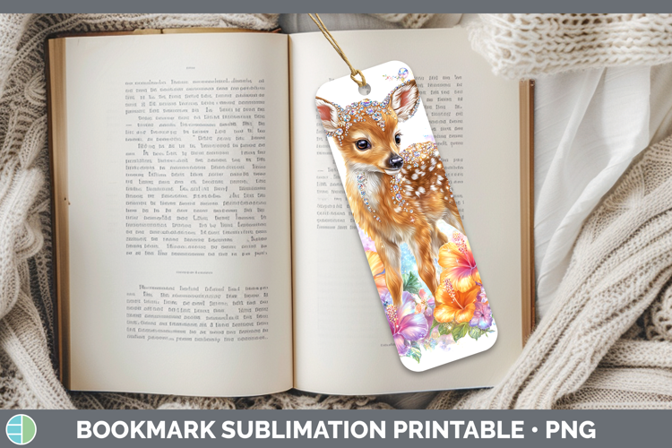 Best Sellers 02 Rainbow Summer Deer Bookmark Sublimation Pri