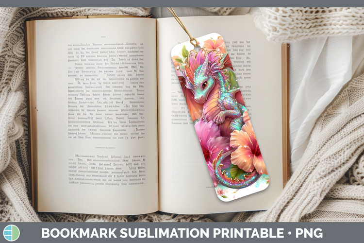 Best Sellers 02 Rainbow Summer Dragon Bookmark Sublimation P