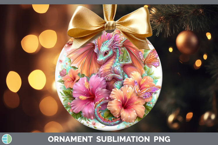 Best Sellers 02 Rainbow Summer Dragon Ornament Sublimation B