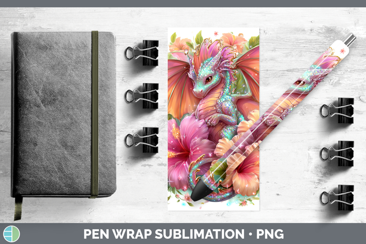 Best Sellers 02 Rainbow Summer Dragon Pen Wrap Sublimation P