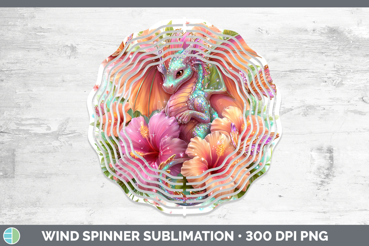 Best Sellers 02 Rainbow Summer Dragon Wind Spinner Sublimati