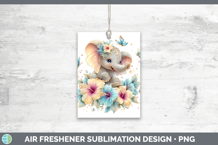 Best Sellers 02 Rainbow Summer Elephant Air Freshener Sublim