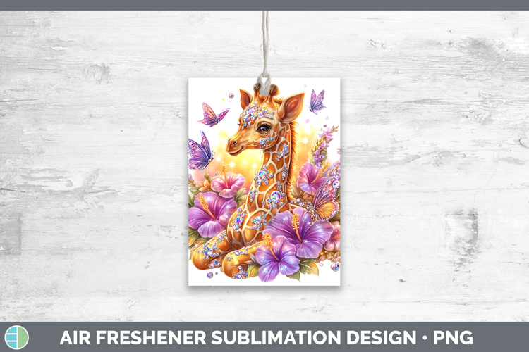 Best Sellers 02 Rainbow Summer Giraffe Air Freshener Sublima