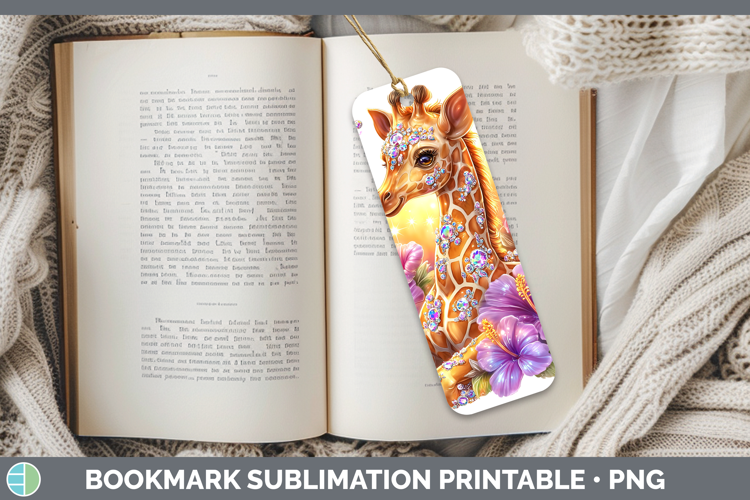 Best Sellers 02 Rainbow Summer Giraffe Bookmark Sublimation
