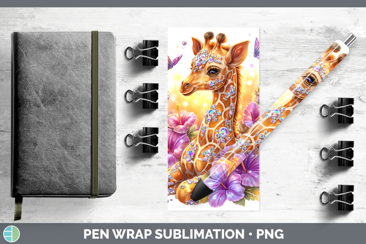 Best Sellers 02 Rainbow Summer Giraffe Pen Wrap Sublimation