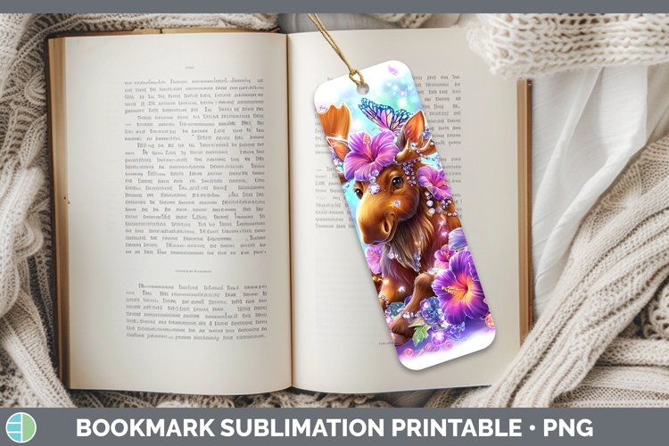 Best Sellers 02 Rainbow Summer Moose Bookmark Sublimation Pr