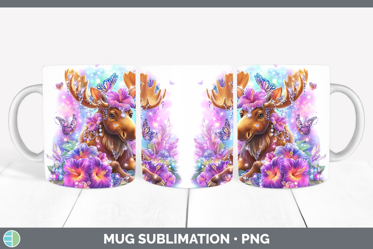 Best Sellers 02 Rainbow Summer Moose Mug Wrap Sublimation Co