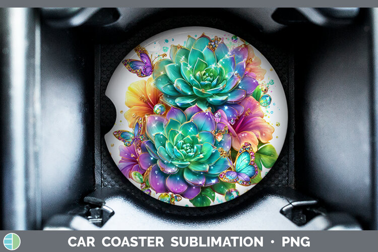 GorgeousBest Sellers 02 Rainbow Summer Car Coaster design.