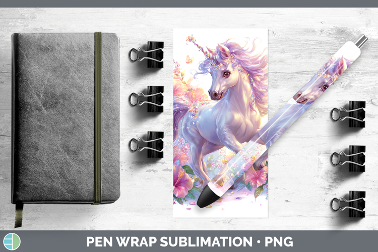 Best Sellers 02 Rainbow Summer Unicorn Pen Wrap Sublimation