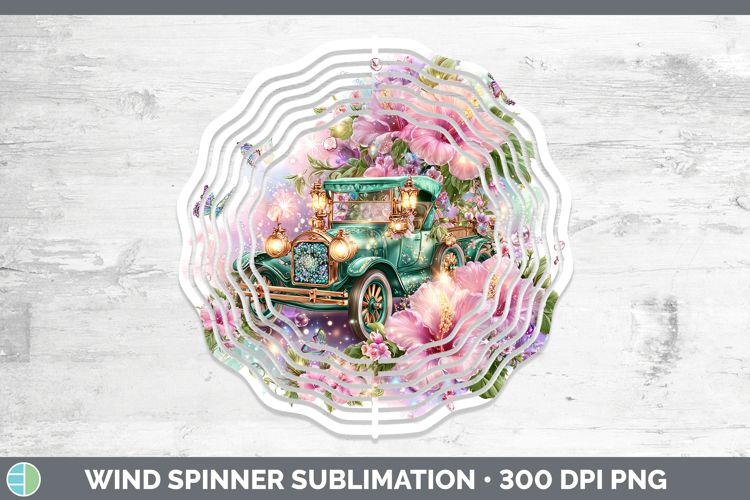 Best Sellers 02 Rainbow Summer Vintage Truck Wind Spinner Su