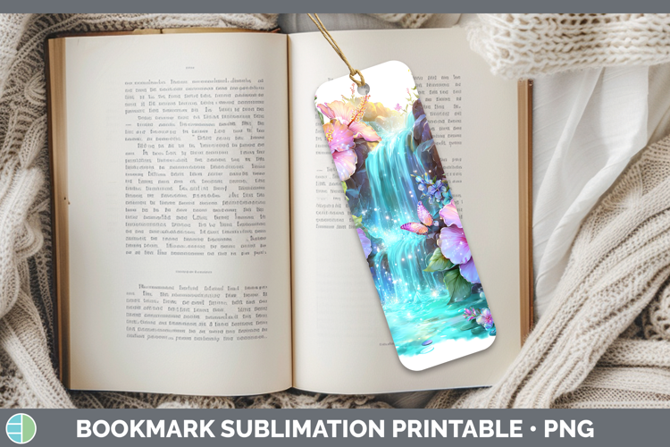 Best Sellers 02 Rainbow Summer Waterfall Bookmark Sublimatio