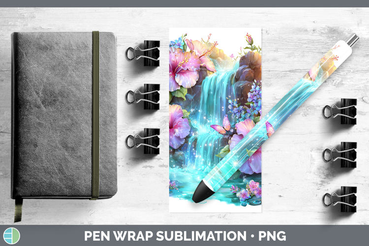 Best Sellers 02 Rainbow Summer Waterfall Pen Wrap Sublimatio