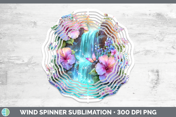 Best Sellers 02 Rainbow Summer Waterfall Wind Spinner Sublim