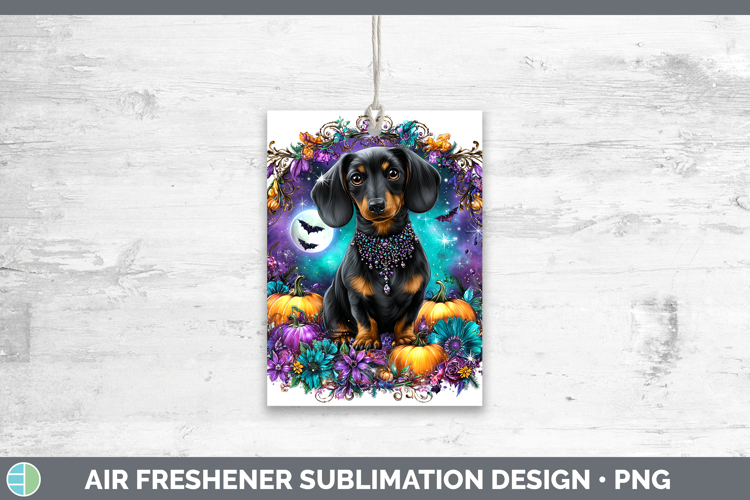 Best Sellers 03 Cute Halloween Dachshund Air Freshener Subli