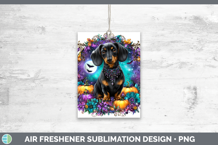 Best Sellers 03 Cute Halloween Dachshund Air Freshener Subli