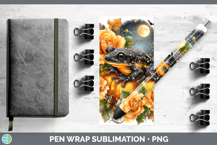 Best Sellers 03 Cute Halloween Frog Pen Wrap Sublimation Pen