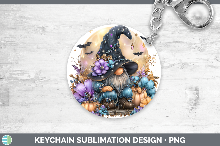 Best Sellers 03 Cute Halloween Gnome Keychain Sublimation Ke