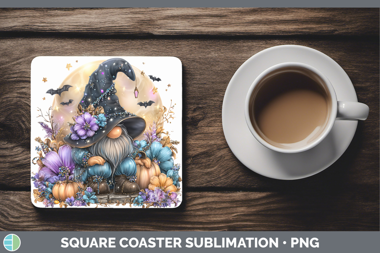 Best Sellers 03 Cute Halloween Gnome Square Coaster Sublimat