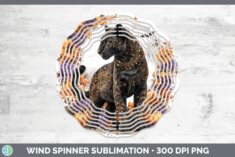 Best Sellers 03 Cute Halloween Leopard Wind Spinner Sublimat