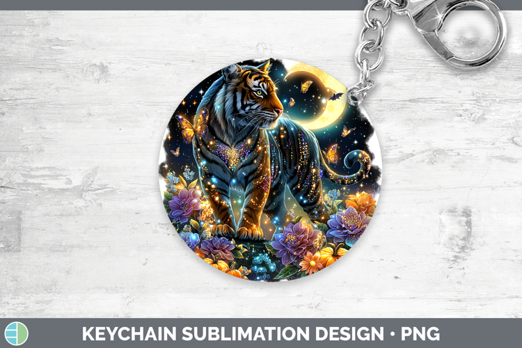Best Sellers 03 Cute Halloween Tiger Keychain Sublimation Ke