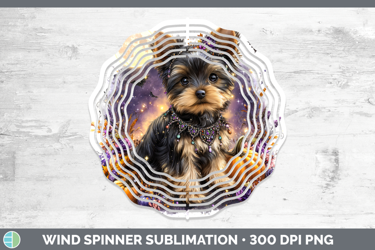 Best Sellers 03 Cute Halloween Yorkshire Terrier Wind Spinne