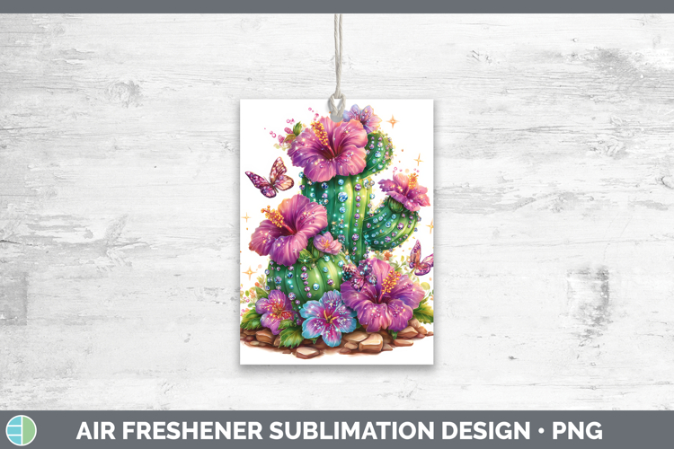 Best Sellers 03 Rainbow Summer Cactus Air Freshener Sublimat