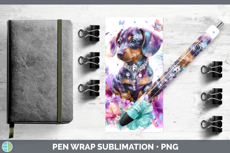 Best Sellers 03 Rainbow Summer Dachshund Pen Wrap Sublimatio