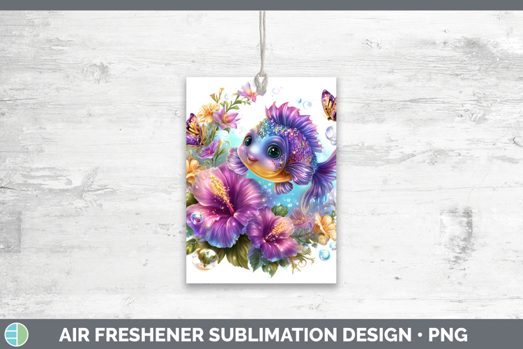 Best Sellers 03 Rainbow Summer Fish Air Freshener Sublimatio
