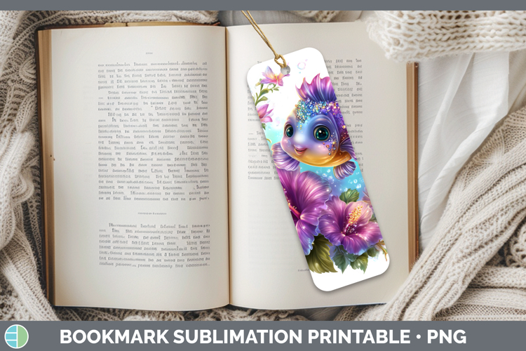 Best Sellers 03 Rainbow Summer Fish Bookmark Sublimation Pri