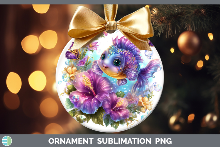 Best Sellers 03 Rainbow Summer Fish Ornament Sublimation Bau