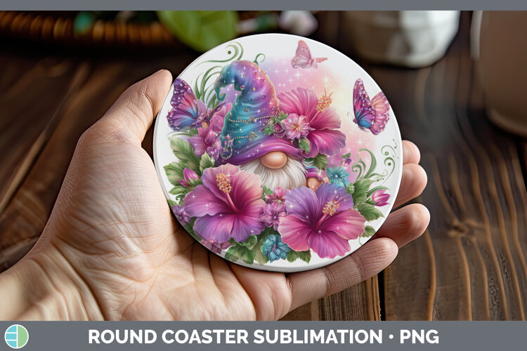 GorgeousBest Sellers 03 Rainbow Summer Round Coaster design.
