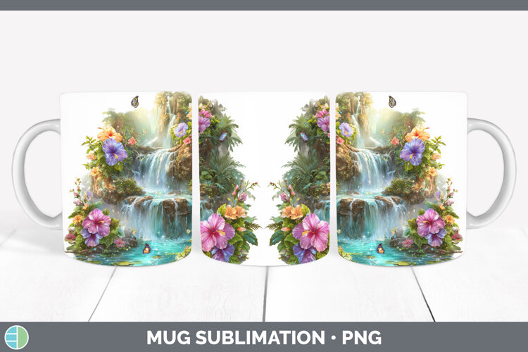 GorgeousBest Sellers 03 Rainbow Summer Mug Wrap design.