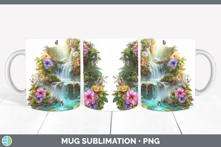 Best Sellers 03 Rainbow Summer Landscape Mug Wrap Sublimatio