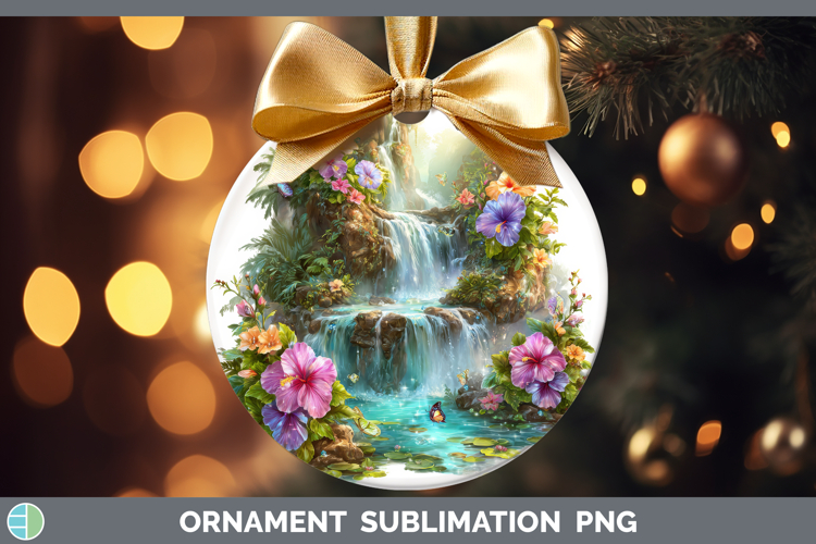 Best Sellers 03 Rainbow Summer Landscape Ornament Sublimatio