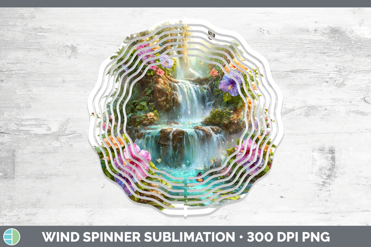 Best Sellers 03 Rainbow Summer Landscape Wind Spinner Sublim
