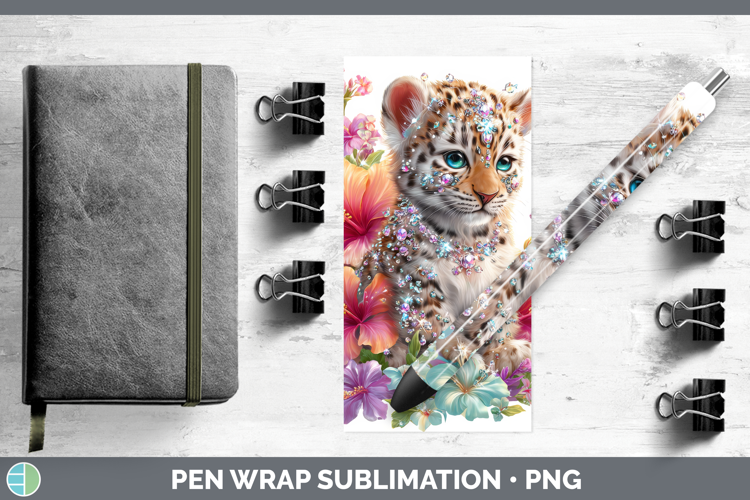 Best Sellers 03 Rainbow Summer Leopard Pen Wrap Sublimation