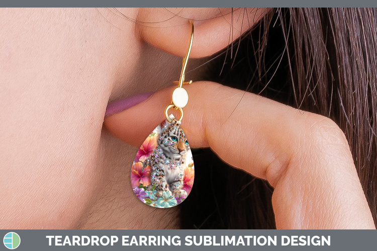 Best Sellers 03 Rainbow Summer Leopard Teardrop Earrings Sub