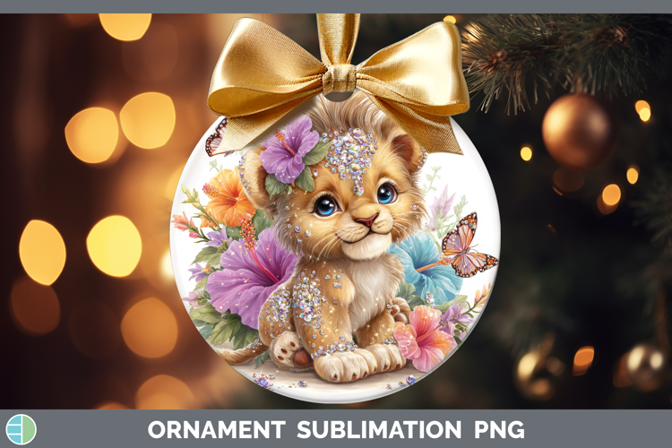 Best Sellers 03 Rainbow Summer Lion Ornament Sublimation Bau