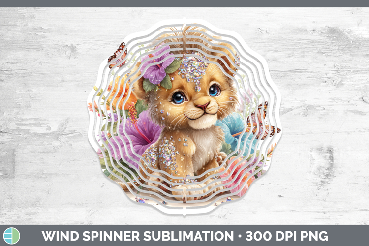 Best Sellers 03 Rainbow Summer Lion Wind Spinner Sublimation