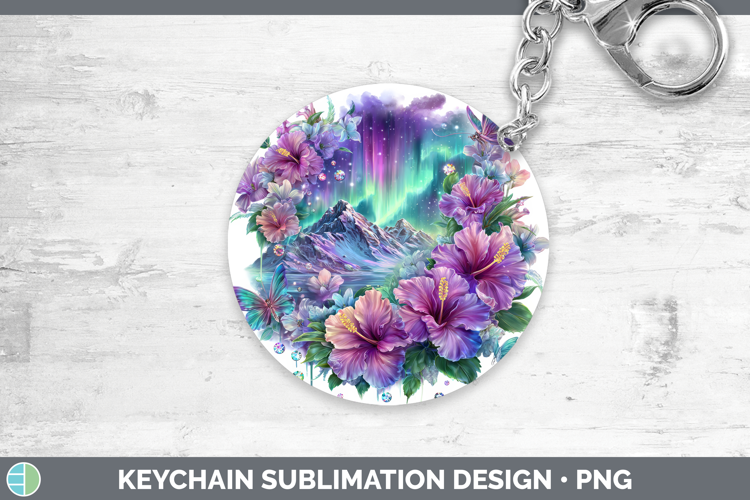 Best Sellers 03 Rainbow Summer Northern Lights Keychain Subl