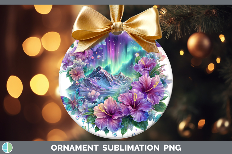 Best Sellers 03 Rainbow Summer Northern Lights Ornament Subl