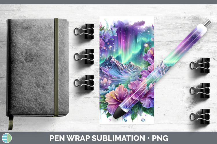 Best Sellers 03 Rainbow Summer Northern Lights Pen Wrap Subl