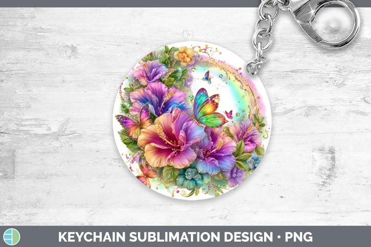 Best Sellers 03 Rainbow Summer Rainbow Keychain Sublimation