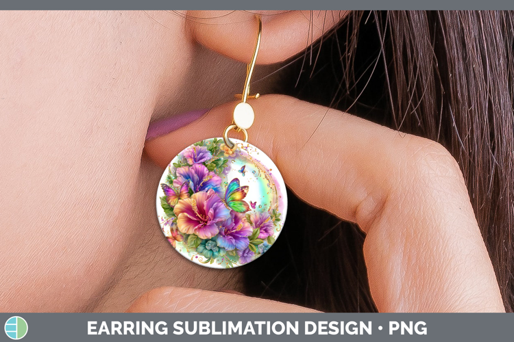 Best Sellers 03 Rainbow Summer Rainbow Round Earrings Sublim