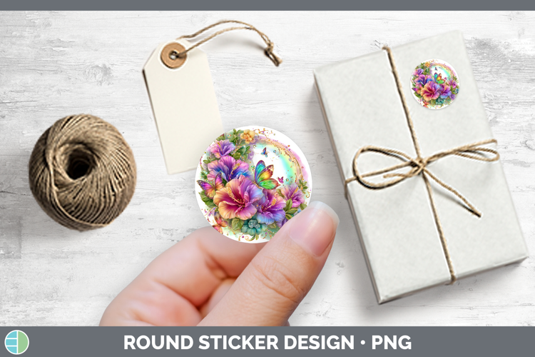 Best Sellers 03 Rainbow Summer Rainbow Stickers | Round Labe