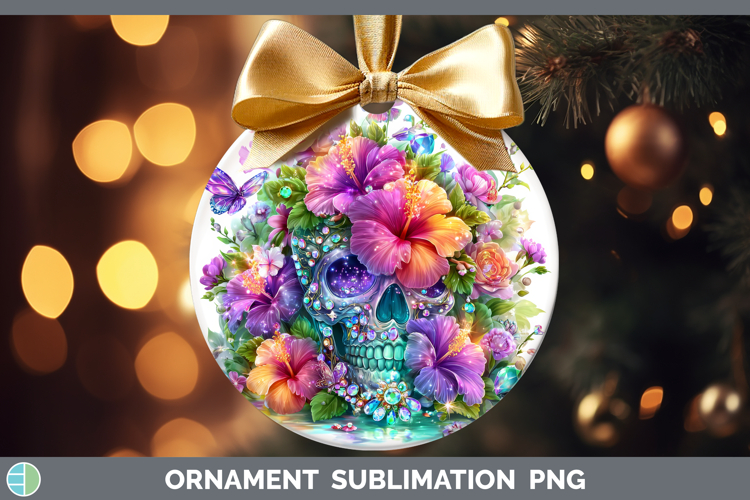 Best Sellers 03 Rainbow Summer Skull Ornament Sublimation Ba