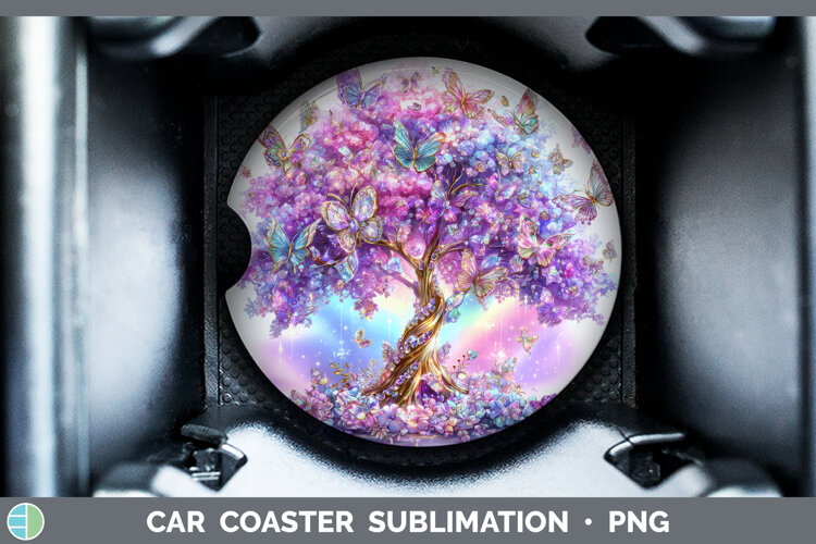 GorgeousBest Sellers 03 Rainbow Summer Car Coaster design.